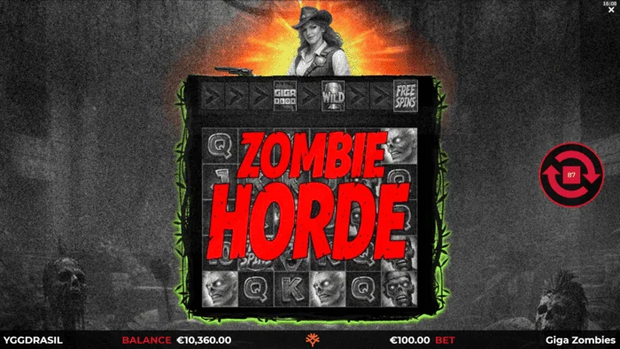 Giga Zombies - gerombolan zombi pada gelendong